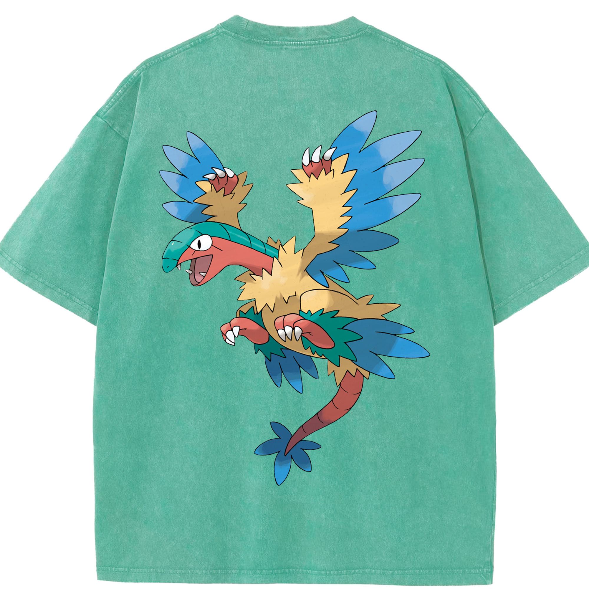 （画像用） ポケットモンスター Pokémon 綿100% ヴィンテージ風 半袖Tシャツ（背面プリント）